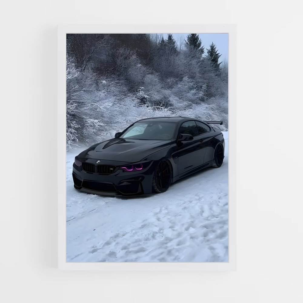 Poster Glisse Noire – affiche BMW (vue 3)